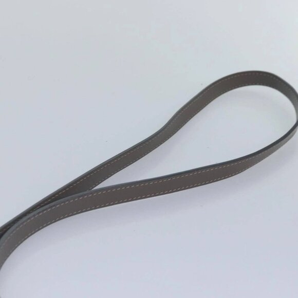 BURBERRY Shoulder Bag Patent leather Gray Gold Auth bs17639 - Picture 9 of 16